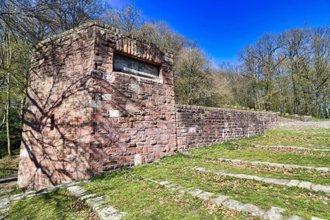 Part of Heidelberg 'Thingstätte', an open air theatre on the Heiligenberg hill built during the