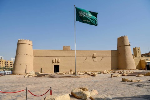 Al Masmak Fort, historic fortress from 1865, Riyadh, Saudi Arabia, Asia