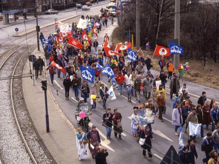 Ruhr area. Easter March Ruhr 86 on 30. 3. 1986