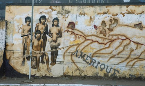 Wall painting in Manaus, state of Amazonas, Brazil, South America
