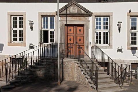 Entrance area of Bad Münder town hall Germany