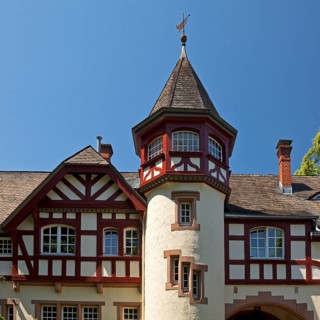 Alemannenhaus, house of the Alemannia Marburg fraternity, student association, Marburg an der Lahn,