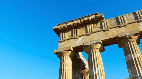 Temple E, Temple of Hera, Selinunte, Archaeological Site, Temple, Southwest Sicily, Sicily, Italy,