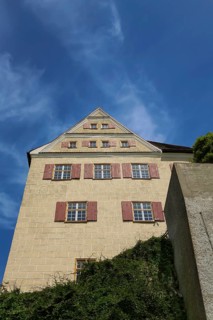 Brenz Castle, Renaissance castle from the 17th century, landmark of the municipality of Sontheim an