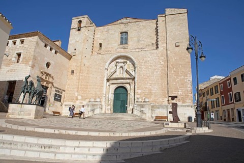 Església del Carme, church in the old town of Mahon, Port de Mao, Menorca, Balearic Islands,
