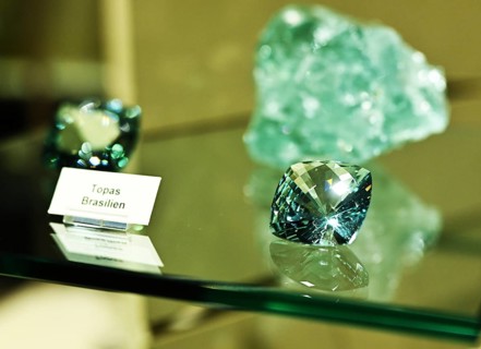 Gemstones of great value and beauty are offered by the Gemstone Museum, here on 14.9.2019 to its