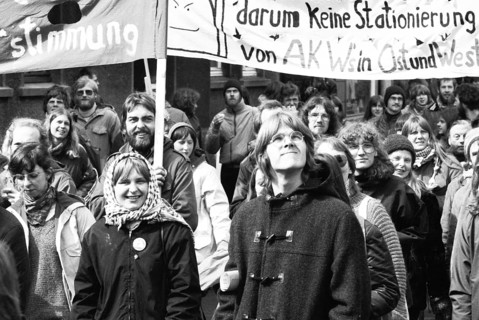 The traditional Easter March Ruhr 1982, Germany, Europe