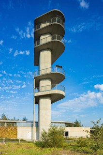 An excursion destination in Weißwasser is the observation tower at the Nochten opencast mine, known