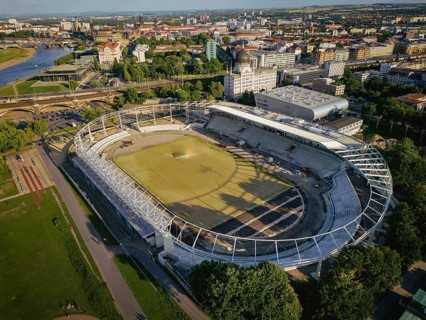 Heinz Steyer Stadium construction site