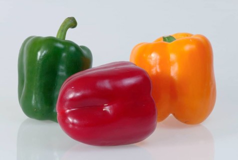 Sweet pepper (Capsicum annuum), fruits