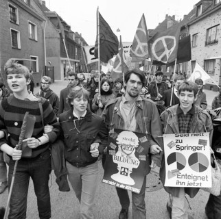 The Easter March 1968, Germany, demonstrated for peace with the main demands to end the Vietnam War