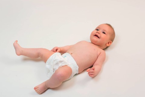 Toddler with diaper, optional