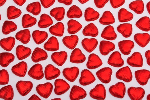Chocolate hearts, chocolate, sweets, candy