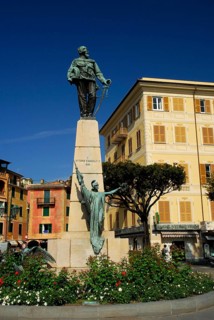 Vittorio Emanuele II Monument, Santa Margherita Ligure, Liguria, Italy, Europe