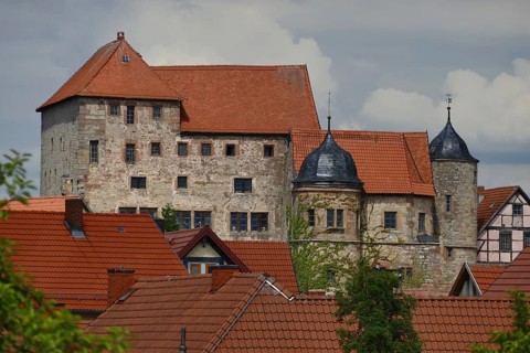 Johanniterburg Kühndorf, Kühndorf Castle, built in 1315 by the Order of St. John on the remains of