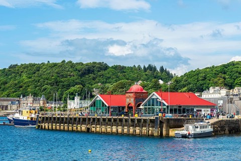 Oban Bay and Marina, Oban, Argyll and Bute, Scotland, UK