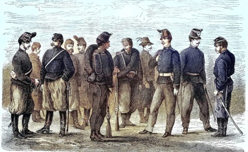 The New Uniforms of the Officers and Soldiers of the Artillery of the Army of Austria in 1869,