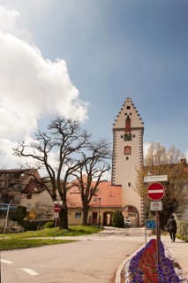 Wurzach Gate Tower, built around 1500, Bad forest lake, Baden-Württemberg, Germany, Europe