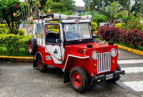 Miniature car, Unesco site coffee cultural landscape, Filandia, Colombia, South America