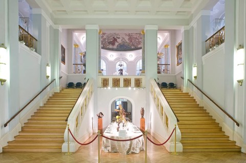Exhibition hall of the Meissen porcelain manufactory