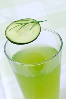 Cucumber juice with dill, glass, cucumber, snake cucumber, cucumber water