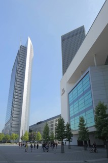 Pollux and Cape Europe, Tower, High-rise, Messe, Bockenheim, Main, Frankfurt, Hesse, Germany,