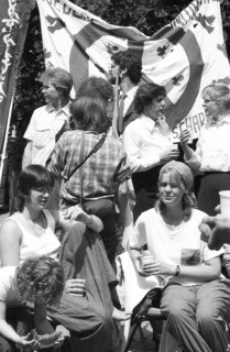 The route of the Women's Peace March 1982 Berlin-Vienna led via Dortmund, Germany, Europe