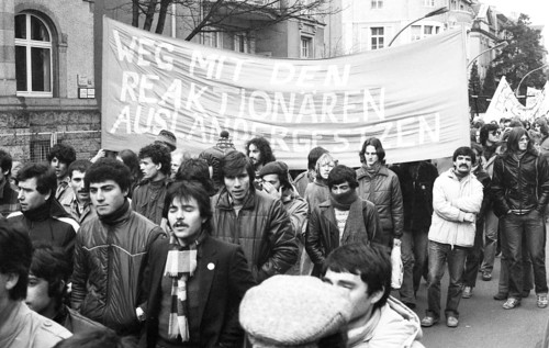 Predominantly students demonstrated in 1982 against US interference in El Salvador, Germany, Europe