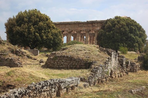 Temple of Poseidon, 2nd Temple of Hera, in Paestum, Campania, Italy, Europe