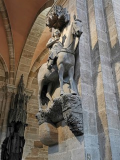 Bamberg Rider, Cathedral of St. Peter and St. George, Bamberg Cathedral, Bamberg, Upper Franconia,
