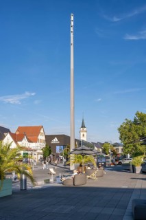 The Lindenplatz in Outletcity Metzingen, district of Reutlingen, Baden-Württemberg