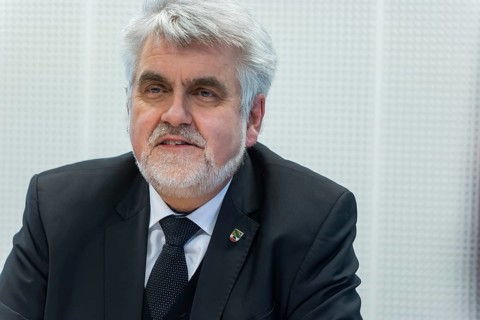 Saxony-Anhalt's Minister of Science Prof. Dr. Armin Willingmann during his visit to the