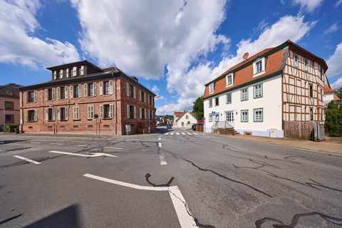 Residential building at the junction of Erbacher Straße and Kellereibergstraße in Michelstadt,