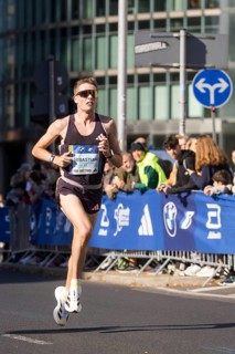 Sebastian Hendel Germany on Potsdamer Platz at the 50th BMW Berlin Marathon 2024 on 29 September