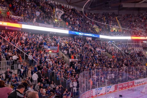 02.10.2024, DEL, German Ice Hockey League season 2024/25, Matchday 6: Adler Mannheim vs Nuremberg
