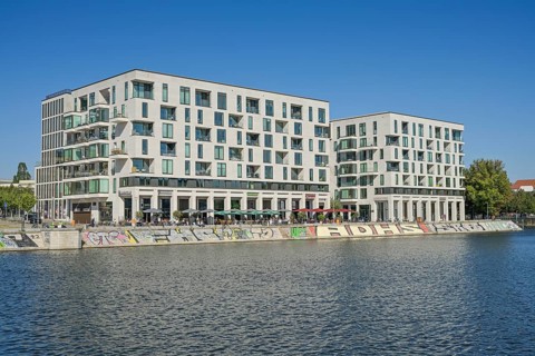 New buildings, residential building at Humboldthafen, Hilda-Geiringer-Weg, Mitte, Berlin, Germany,