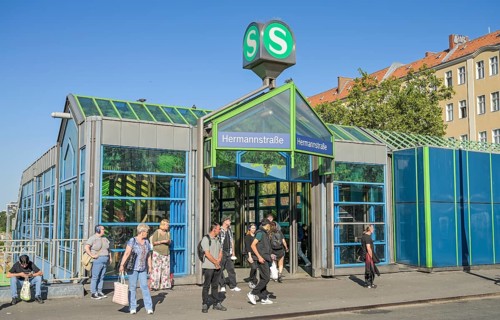 Hermannstraße railway station, Neukölln, Berlin, Germany, Europe