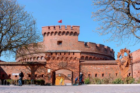 Kaliningrad Regional Amber Museum, Don Tower, Rossgarten Tor, Kaliningrad, Russia, 13 April 2019,