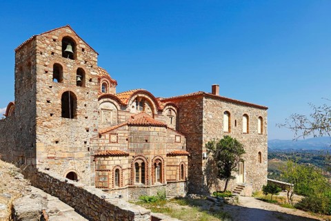 The church of Saint Dimitrios (Metropolis) in Mystras, Greece, Europe