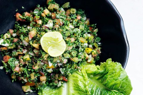 Tabouleh traditional lebanese middle eastern fresh salad bowl meze mezze starter