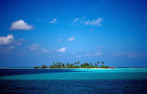 Palm Island, Maldives, Indian Ocean, Meemu Atoll, Asia