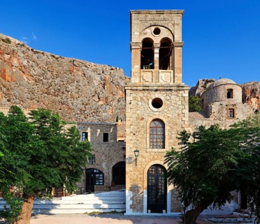 The Byzantine castle-town of Monemvasia in Greece