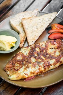 Omelet omelette with toast s mealimple breakfast set