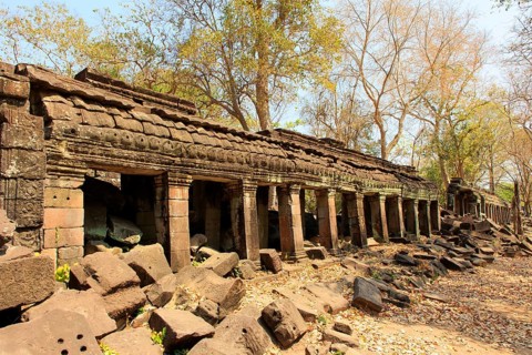 The temple complex of Banteay Chhmar in Cambodia