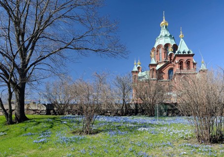 Uspenski Cathedral, 19th-century Eastern Orthodox church building in Helsinki, Finland, Europe