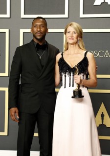 Laura Dern and Mahershala Ali at the 92nd Academy Awards, Press Room held at the Dolby Theatre in