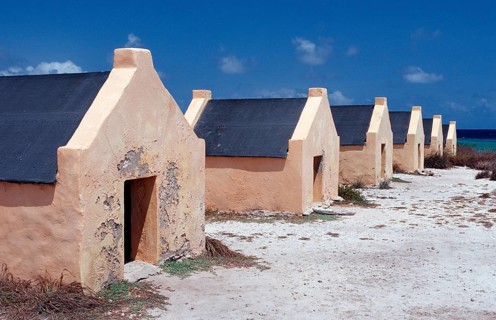 Slave huts Red Slaves, Netherlands Antilles, Bonaire