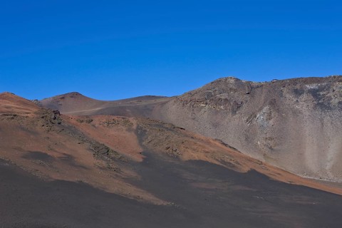 Crater of the Haleakala volcano, Maui, Hawaii, USA, North America