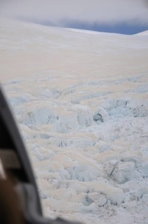 View over the Franz Josef Glacier, Southern Alps, Westland, New Zealand, Oceania