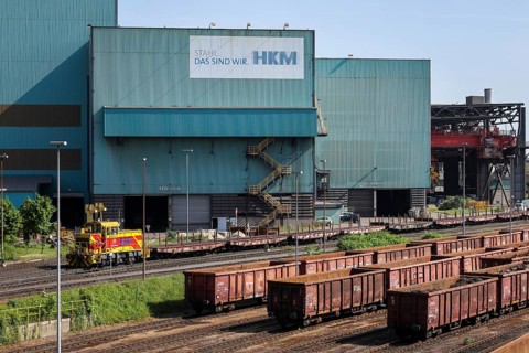 Duisburg, Ruhr area, North Rhine-Westphalia, Germany, HKM Hüttenwerk Krupp Mannesmann in